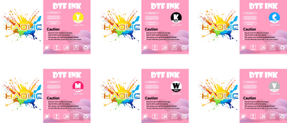 Top-Selling Haolic DTF Supplies Bundle: 250ml Ink + 1kg Scratch-Resistant Powder + 33cm X 100m PET Film for Small Business