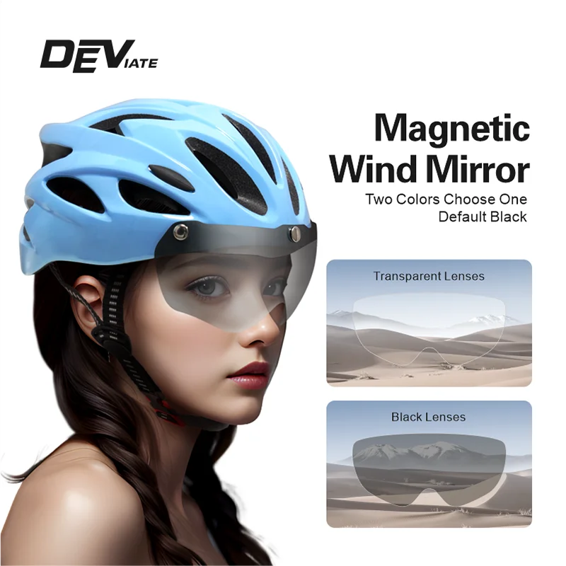 DEVIATE OEM ODM Custom Adjustable Dirt Bike Helmet with 11-15 Air Vents EPS+PC Material for E-Bike & Biking