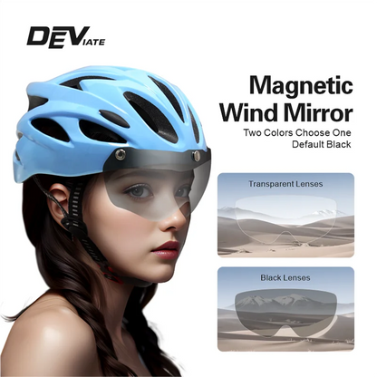 DEVIATE OEM ODM Custom Adjustable Dirt Bike Helmet with 11-15 Air Vents EPS+PC Material for E-Bike & Biking