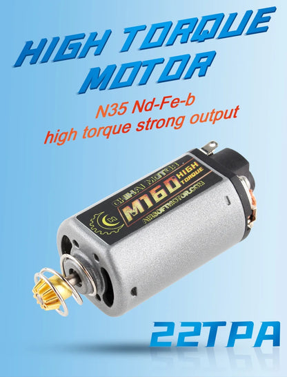 Chihai Motor CHF-480WA-22TPA M160 N35 NdFeB 25000RPM High Torque Motor AEG Motor Short Axis for Ver.3 Gearbox AK Series Airsoft