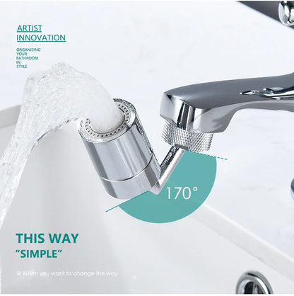 Brass Kitchen Sink Faucet Aerator Dual Function 2 Sprayer 360 Degree Big Angle Swivel Aerator