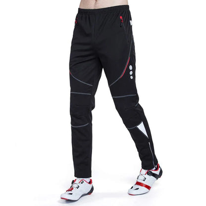 Custom Reflective Men's Winter Cycling Pants Warm Winter Bicycle Pants Bike Thermal Pants