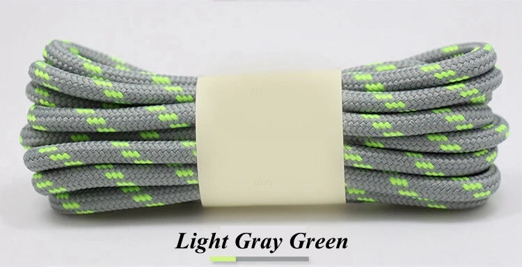 1Pair outdoor sport round shoelaces for boots hiking slip rope shoe laces sneakers shoelace strings100/120/140/160CM 19 Colors