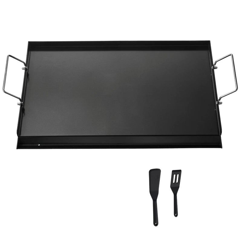 Overseas Stock Free Shipping 24x16 in Flat Top Griddle Carbon Steel Universal BBQ Grill Pan Cookware