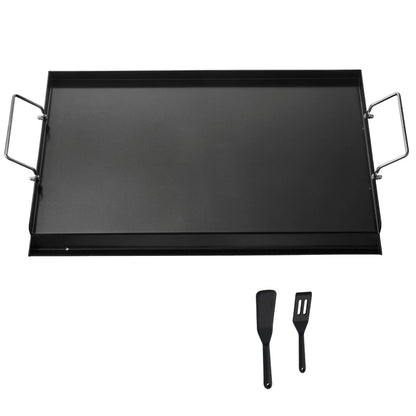 Overseas Stock Free Shipping 24x16 in Flat Top Griddle Carbon Steel Universal BBQ Grill Pan Cookware