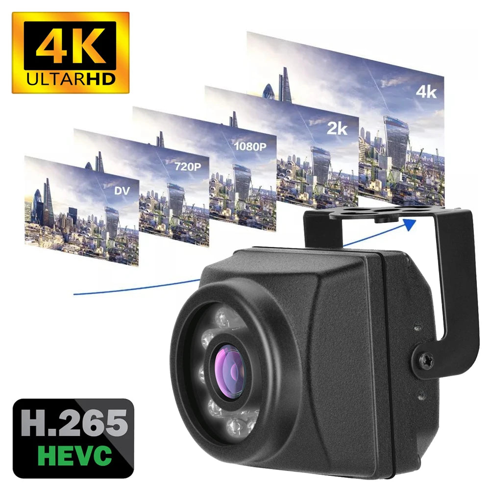 2160P 4K 4MP 5MP 3MP IP66 Waterproof Night Vision IR-Cut 940nm Minitype Small POE IP IR Nest Cam Outdoor Security Camera