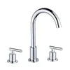 Modern 3 Holes Dual Handles Brass Single Lever Washbasin Mixer Faucet Widespread Matte Black Ceramic Cartridge Bathroom Sink Tap