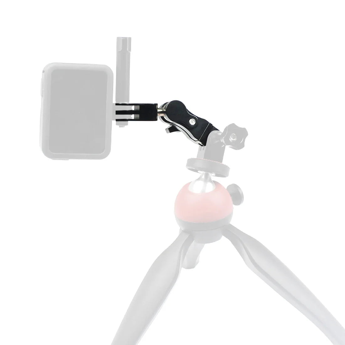Universal Aluminum Arm Adapter Mount Bracket Connector W/ Knob 1/4'' Inch Screw for GoPro for OSMO Action YI Sports DSLR Cameras