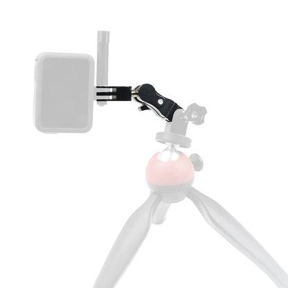 Universal Aluminum Arm Adapter Mount Bracket Connector W/ Knob 1/4'' Inch Screw for GoPro for OSMO Action YI Sports DSLR Cameras