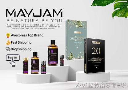 10ml Pure Plant Essential Oil For Humidifier Diffusers Mint Lavender Tea Tree Rose Vanilla Sandalwood Jasmine Pure Nature Oil
