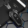 Zinc Alloy Leather Car Smart Key Case Bag High Quality Fit for Ford 2017/2018/2019/2020 F150/Explorer/MustangF55 Key Shell