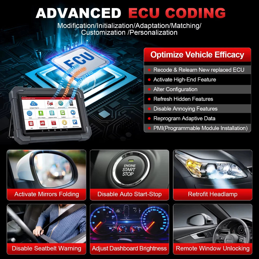 X431 Pro3 Diagnostic Magic ACE Upgraded Version Bidirectional Scan DBSCar VII Connection Professional Level OEM