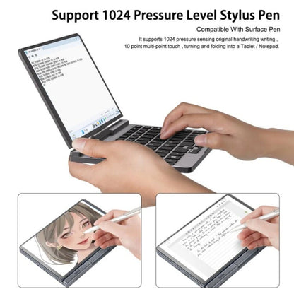 Crelander 2 In1 Mini Computadoras Laptop 8 Inch Intel N150 Cpu Touchscreen DDR5 12GB RAM WiFi 6 Portable Tablet PC Pocket Laptop