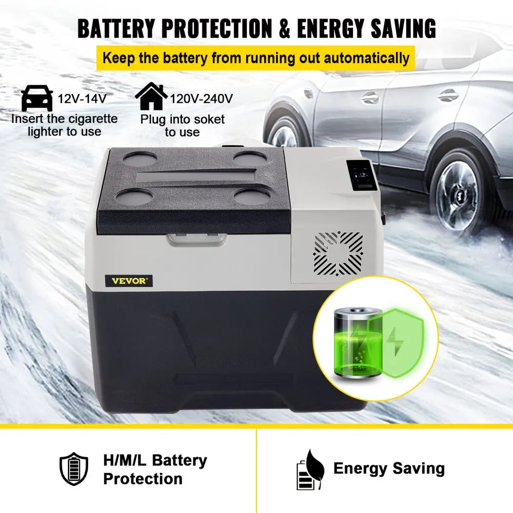 Car Refrigerator 50L Compressor Portable Small Refrigerator Car Refrigerator Freezer Vehicle Car Truck RV Boat Mini Electric