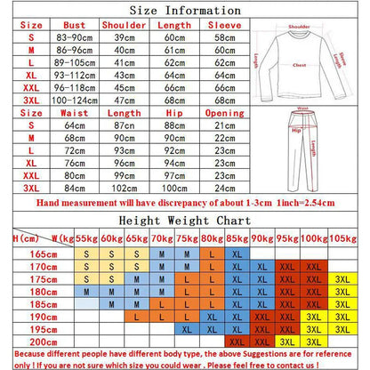 Men's Thermal Underwear Set MMA Tactics Leggings Solid Color Costume Compress Fitness Long Johns Men Winter Brands  Men