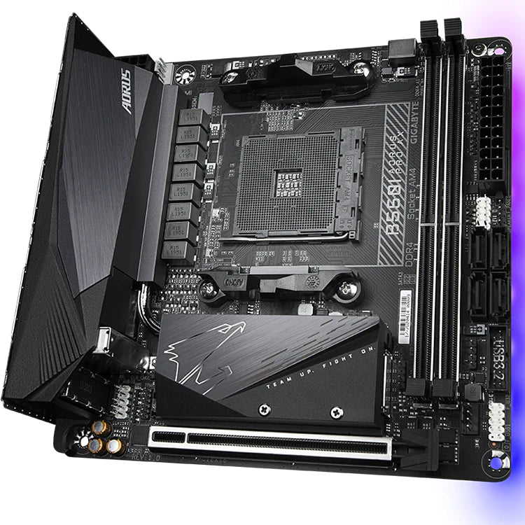 GIGABYTE B550I AORUS PRO AX Motherboard Supports 3rd Gen AMD Ryzen Processors