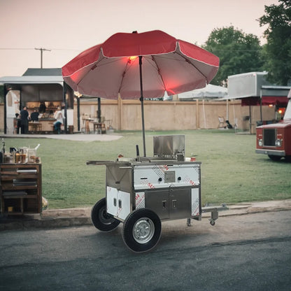 Coffee Van Catering Cart Burgers Fries Ice Cream Bus Mobile Food Truck Square Food Trailer With Full Kitchen Equipment