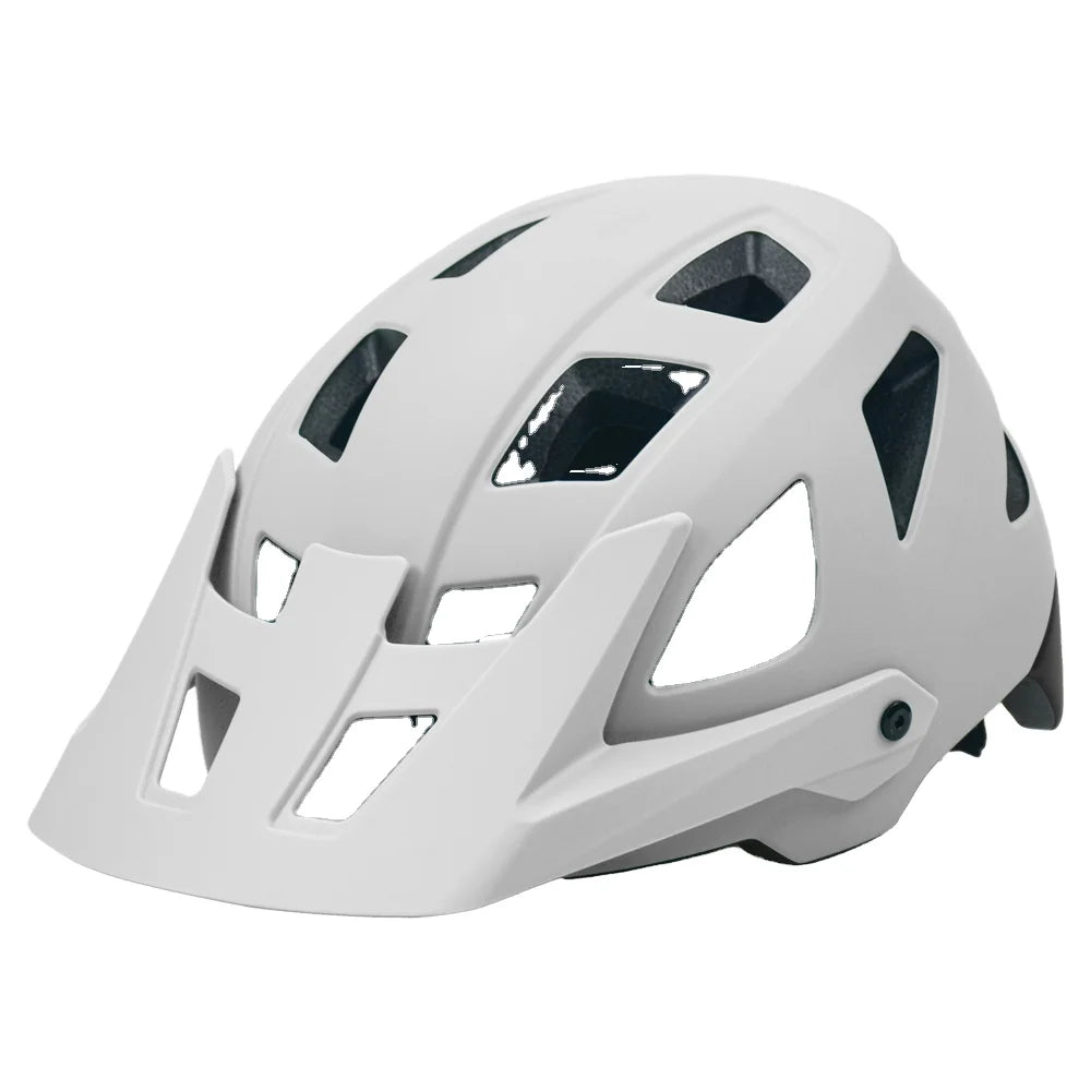 2025 NEW LA Bike Helmet with Visor Moutain Bike Helmet with Rear Light Rechargeable Intergrally-mold PC Shell Led Lights Helmet