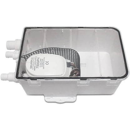 SAILINGFLO 12V/24V DC 750GPH Electric Shower Sump Pump System for Caravan Motorhome