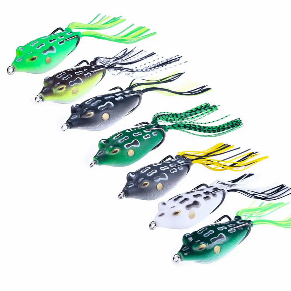Hengjia Topwater Wobblers Fly Fishing Artificial Insect Soft Lures Frog Fishing Lures