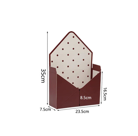 Yiwu China Suppliers Cheap Wholesale Folding Envelope Type Cardboard Paper Luxury Envelope Flower Packing Box for Mother's Day by PDG ibma