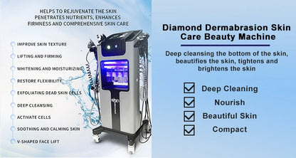 11 in 1 Multifunctional Skin Rejuvenation Spa Machine Hydra Dermabrasion Machine Skin Care Beauty Instrument