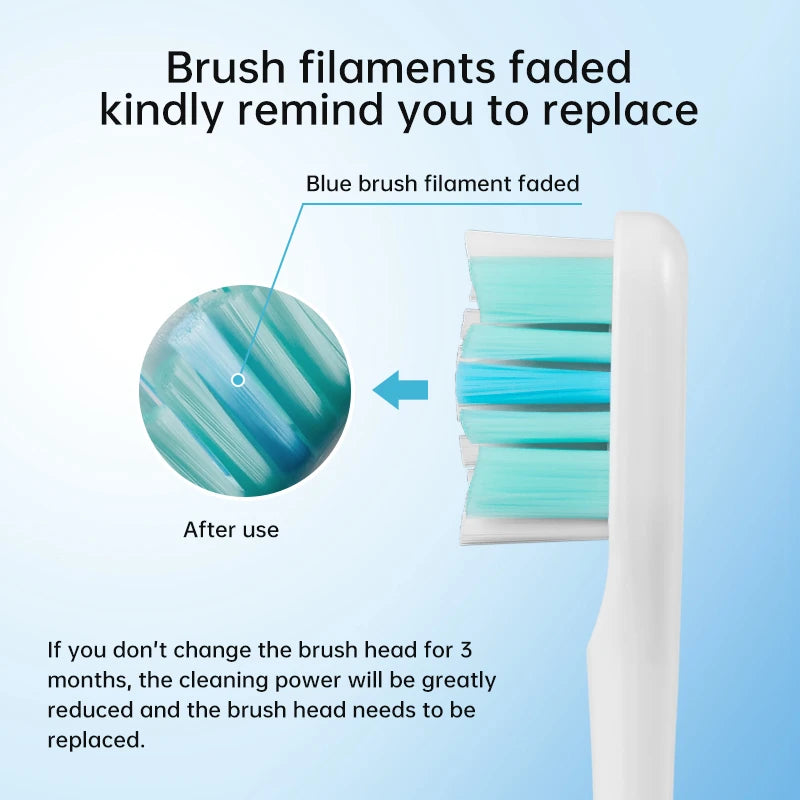 Hot Selling Changeable Oral Care Replacement Electrical Toothbrush Heads
