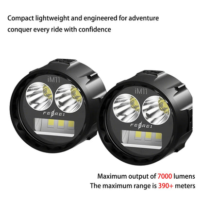 Ferei Front Small Fog Lights LED Para Motos Auxiliary Driving Lights IPX8 Waterproof Compact for 1250GS/1200GS Motorcycle