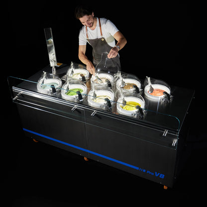 Miles Professional Commercial Ice Cream Yogurt Machine 8 Flavors CE NSF Approved 5L Gelato Maker Food Grade Stainless Steel New