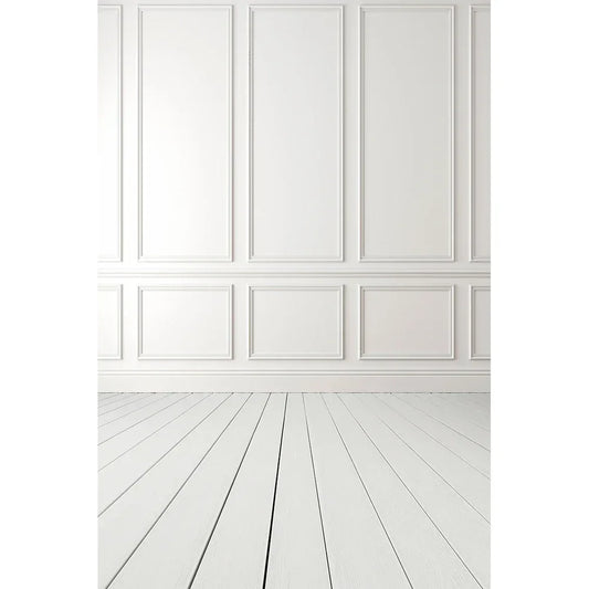 Vintage Grunge White Wooden Wall Floor Interior Photocall Background Baby Shower Portrait Photography Backdrops For Photo Studio
