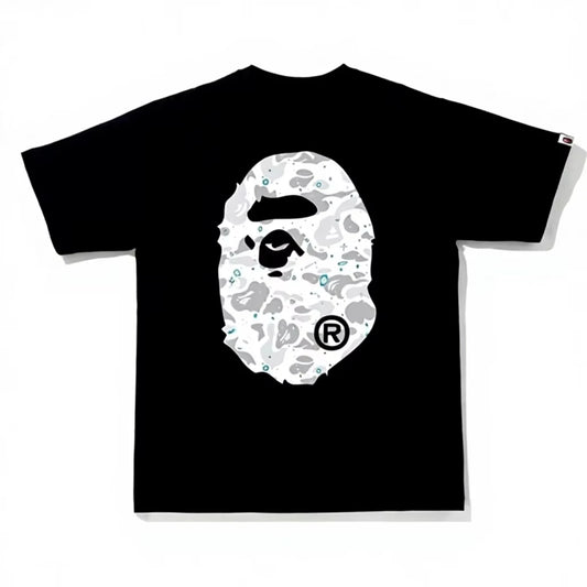 2026 New Japanese Cross-Border Fashion Brand Ape Head Heavy Cotton Short Sleeve Cartoon Shark Camouflage Loose T-Shirt by PDG ibma