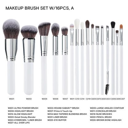 HMU Rich Stock Ship Fast Your Own Brand Best Quality Makeup Brush Professional Private Label Makeup Brush Set With Belt Bag