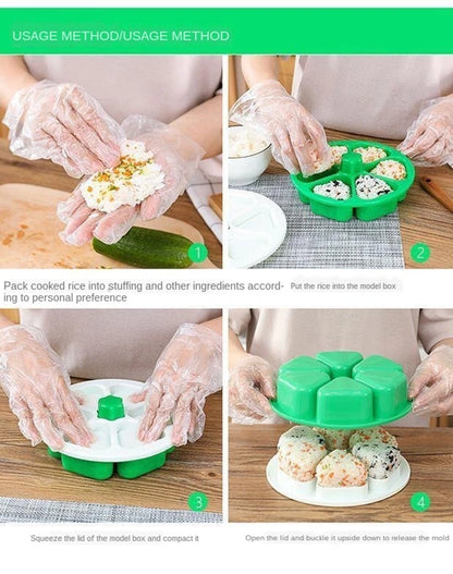 Newest DIY Sushi Mold Onigiri Rice Ball Food Press Triangular Sushi Maker Mold Sushi Kit Japanese Kitchen Tools Bento Box