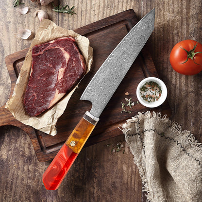 Hot Sale Factory Direct Japanese Vg10 Damascus Steel Gyuto Knife Damascus Kiritsuke Knife Kitchen Knives