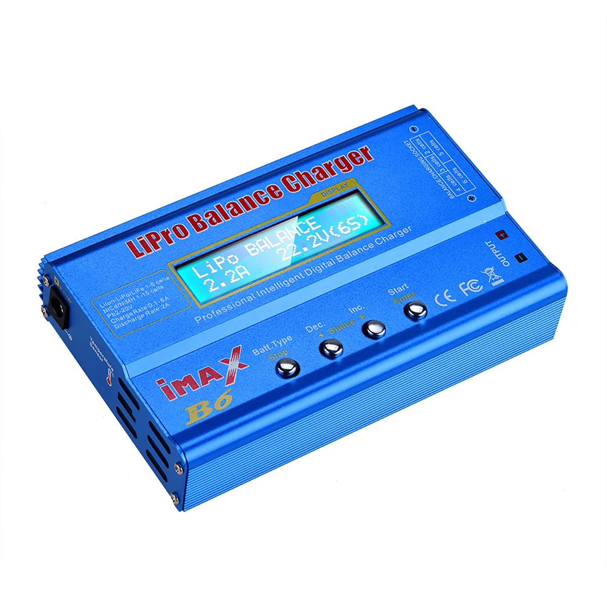 HTRC Imax B6 80W Battery Charger Lipo NiMh Li-ion Ni-Cd Digital RC IMAX B6 Lipro  Balance Charger Discharger Without  Adapter