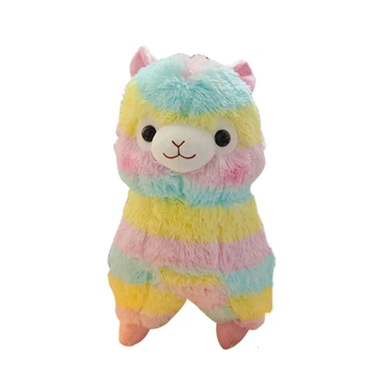 YOMDID 25/35cm/50cm Rainbow Alpaca Plush Cushion Kawaii Stuffed Cushion Cartoon Alpaca Plush Doll Christmas Children Kids Gift