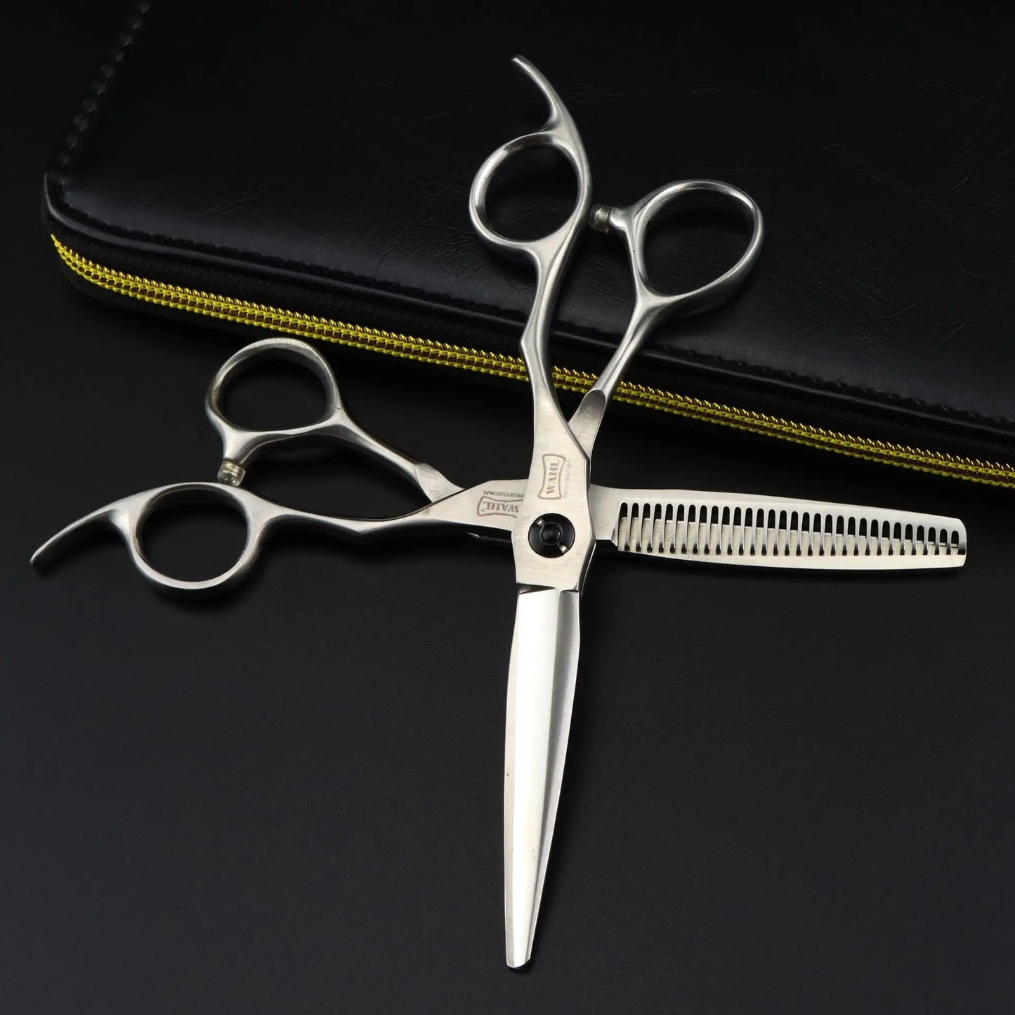 6.0 Inch New Fashion GM49-01 Professional Design Beauty Barber Scissors Flat Scissors Tooth Hair  Scissors HS-893