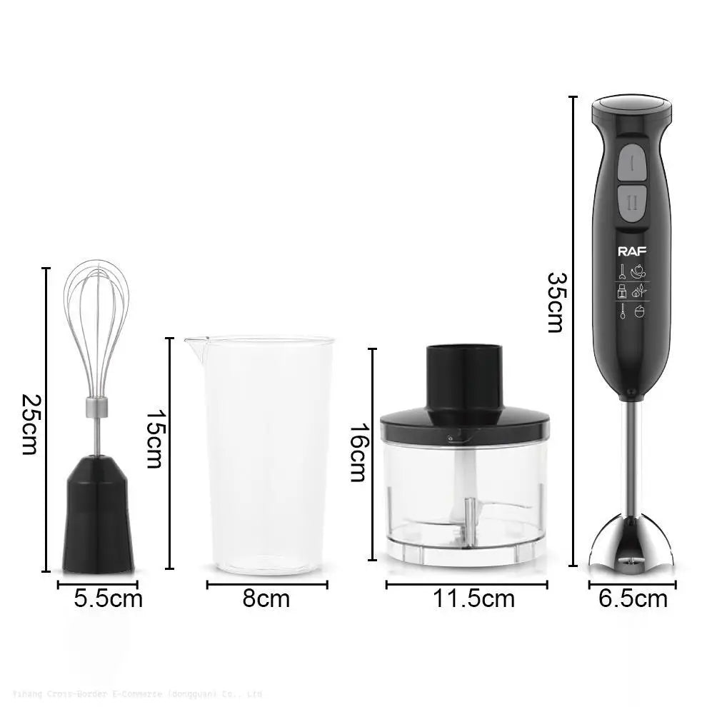 European Regulation Four-in-one - Multi-functional Juicing Mixer Beat Eggs Mince Meat Side Food Hand-held Kitchen Cooking Stick