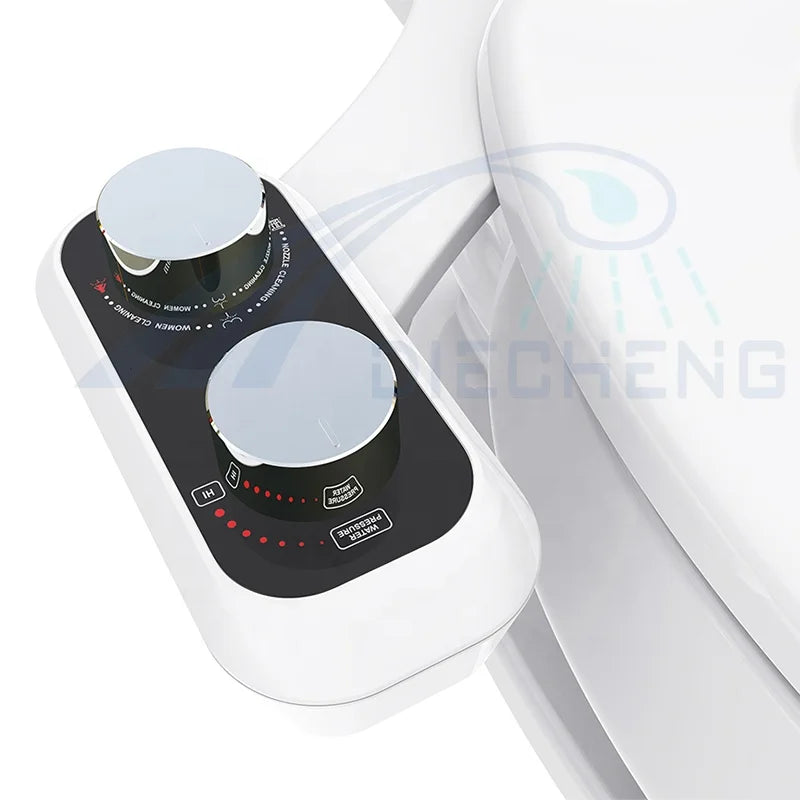 Toilet Bidet Easy to Install Non Electric Double Nozzle Fresh Water Cold Water Spray Bidet Toilet Seat Accessories