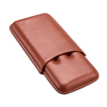3 Tube Humidor Box Holder With Cigar Cutter Leather Gadgets Travel Portable Cedar Wood Cigar Case