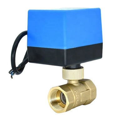 Motorized Ball Valve 220V 3 Wire 2 Point Control Brass Electric Ball Valve
