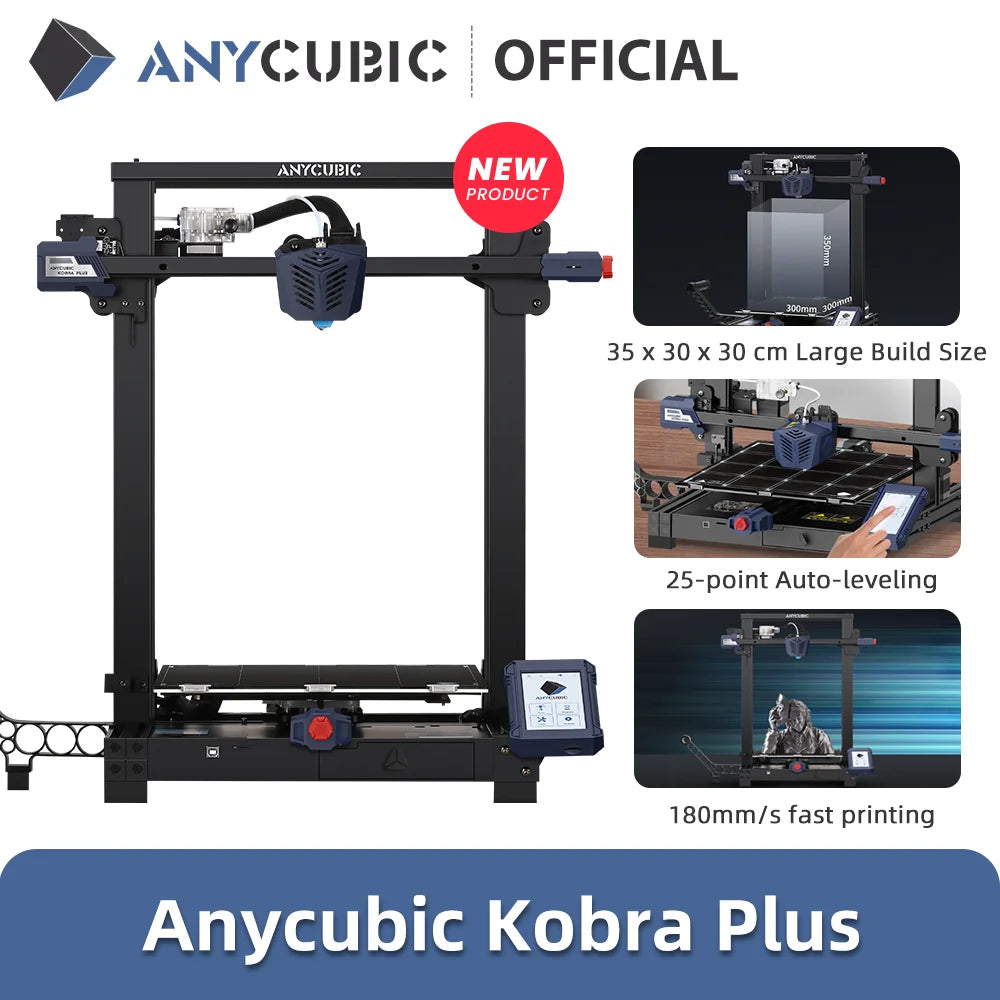 Anycubic 5X 10X Faster Kobra 2 Max Neo Pro Impresora Diy Anycubic Fdm Imprimante Impresora 3d Printing