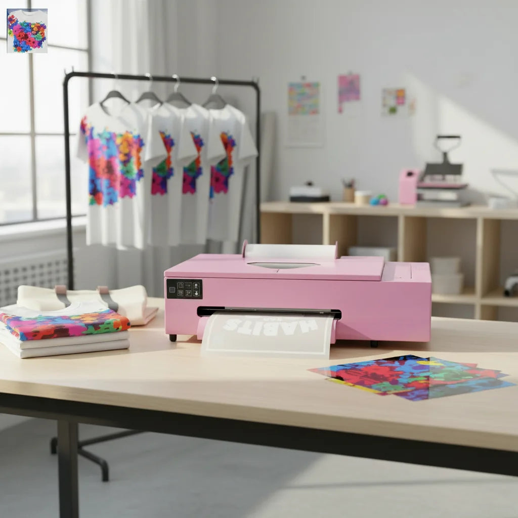 US stock, direct shipping. XP600 A3+DTF printer with printhead white ink circulation and no clogging.