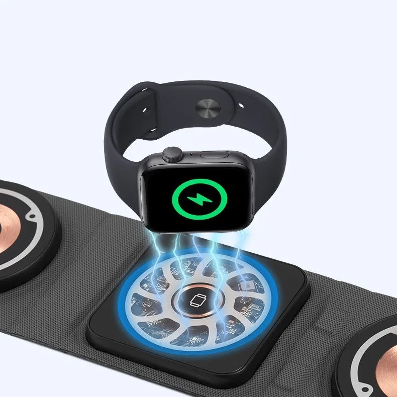 Fast Shipping 3-in-1 Wireless Charger Dock Station 15W Fast Charging Compatible for iPhone 17 for Xiaomi Android Featuring PD