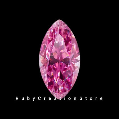 Best Pink Marquise Moissanite Stone VVS1 Clarity, Loose Gemstone for Jewellery for Jewelry Making All Sizes