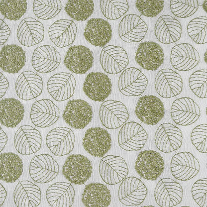 Width 120 cm Plain Embroidery Leaves Flowers Fabric Cotton Linen Rayon Viscose Fabric for Pillow Home Textile Fashion Dress Bag