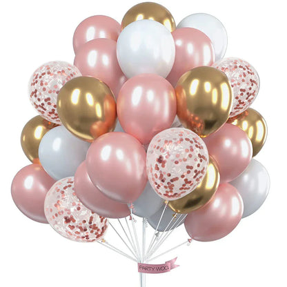 30pcs Globos Confetti Latex Balloons Wedding Decoration Baby Shower Birthday Party Decor Clear Air Balloons Valentine's Day