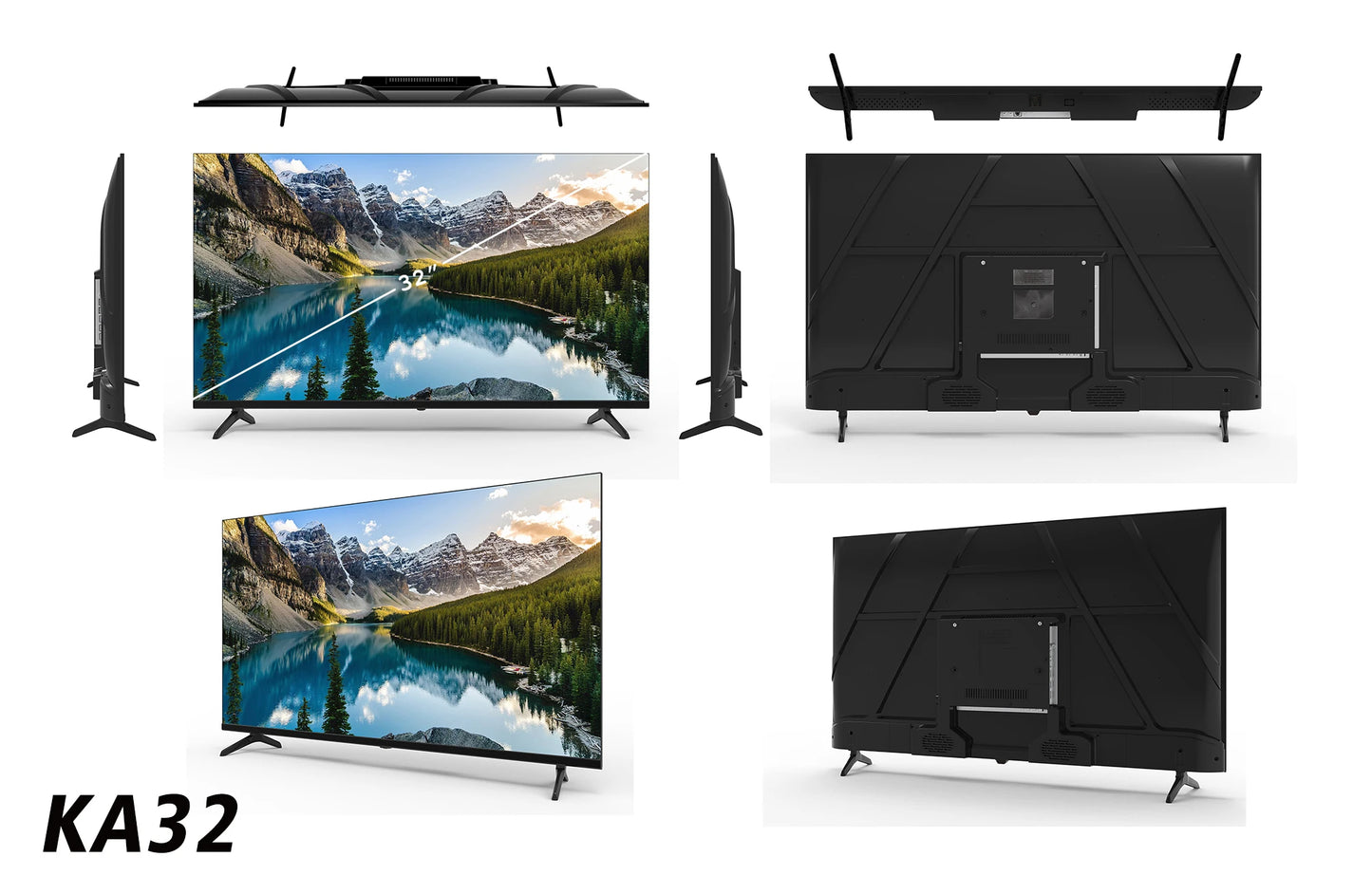 China Factory Direct Sales LED TV Backlight Televiseur Smart TV OEM 24-65" inch Television Android LED TV 32 inch