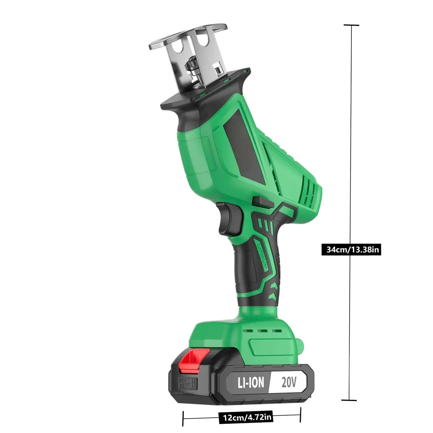 DIY Industrial Grade 20V Cordless Reciprocating Saw Electric Tool for Metal Wood PVC Plastic Materials