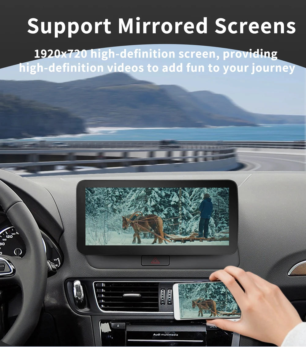 Navigation GPS 360 Panorama AutoLinux Wireless CarPlay for Audi Q5 Car Multimedia Player  2009-2016